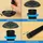 MS Beschläge Möbelfuß 4er Set 710 mm Schwarz matt