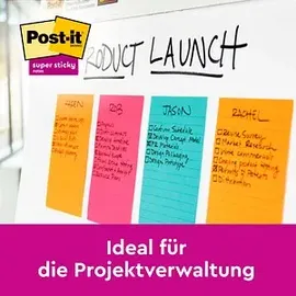 Post-it Post-it® Super Sticky Notes Cosmic Collection Jumbo-Haftnotizen extrastark farbsortiert, 3 Blöcke