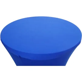 Mendler Stehtischhusse HWC-J30 Blau Ø 60 cm