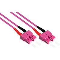 Good Connections GC LW-810SC4 - Patchkabel LWL Duplex OM4 50/125μ SC/SC, 10 m, violett