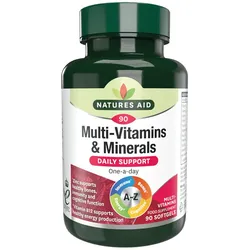 Natures Aid Multi-Vitamins & Minerals (with Iron) (90 Weichkapseln)