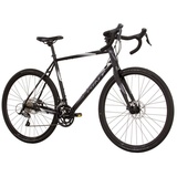 Airtracks 28 Zoll Herren Gravel Bike Whisper 5.0 Fahrrad 2 x 9 Shimano SORA R3000 Schwarz - Rahmenhöhen 52cm und 56cm - (56cm (Körpergröße 180-195cm))