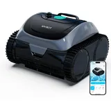 WYBOT Poolroboter C1-P: 4-in-1 kabelloser Poolsauger (poolroboter akku Wand und Boden) mit starker Saugkraft, 5 Modi, Navigation&App, für Pools bis 155m2 – Stahljadegrün