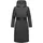 Navahoo Damen Wintermantel warmer, wasserabweisender Parka mit (abnehmbarer) Kapuze und Taillengürtel Waldbummler 14 Mouse Grey Gr. 3XL - 3XL