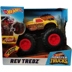 Hot Wheels Spielzeug-Monstertruck Mattel Hot Wheels GBV17 Monster Trucks Rev Tredz All Fried Up mit Spin bunt