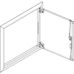 ABN GBRU23TS Blendrahmen + Sichttüre 2x3 für UP-Feldverteiler 2x3-reihig