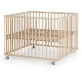 Sämann – make a difference. Laufgitter, natur Holz, Echtholz,Buche, 100x74x100 cm, Babymöbel, Laufstall Baby