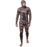 Cressi Men's Katana Man 2-Pieces Wetsuit Zweiteiliger Neoprenanzug aus 3 mm Neopren zum Freitauchen und Angeln, Camo Hellbraun, S