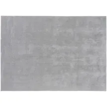 P & B Hochflorteppich, Hellgrau, Textil, Uni, rechteckig, 170x240 cm, Handmade in China, leicht zusammenrollbar, Teppiche , Böden, Teppiche, Hochflorteppiche , Shaggys