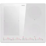 Induktionskochfeld 60 cm Hybrid 4 Flex Kochzonen Glas Keramik 9600 W Timer Weiß