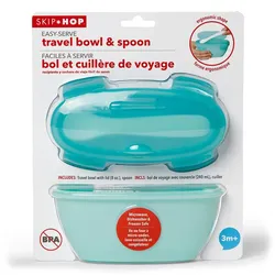 Hape Skip Hop Easy Serve Reisegeschirr 1 St tuerkis