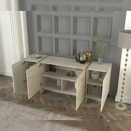 moebel17 Sideboard Veyron Beige Granit Optik