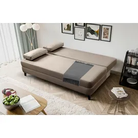 xonox Schlafcouch Cord 2,5 Sitzer Braunbeige