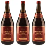 Basiola Lambrusco IGT, süß, sortenreines Weinpaket (3X1,5l)