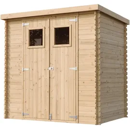 TIMBELA Gartenhaus M311 2,04 x 1,42 m Natur
