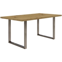 Forte TABLES ausziehbar Holzwerkstoff, Artisan Eiche, 160 x 90 cm