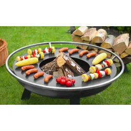 Cook King Feuerschale PORTO Ø 70 cm Schwarz