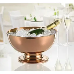 Caterado Champagner-Kühler PORTLAND, Edelstahl, 5L, mit kupferfarbener PVD-Beschichtung