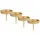 Spetebo Alu Kerzenpick für Stumpenkerzen 4er Set - 8 cm in Gold - Metall Kerzenhalter für Kugelkerzen - Kerzen Stecker für Advents und Weihnachts Gesteck