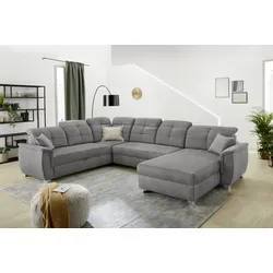 Wohnlandschaft mit Funktion LIVORNO - grau