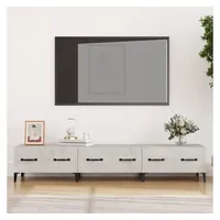 Furnicato TV-Schrank Betongrau 150x34,5x30 cm Holzwerkstoff