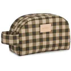 Nobodinoz - Hyde Park Kosmetiktasche, green checks