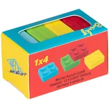 Wedo Radiergummi Bricky 4 St. farbsortiert