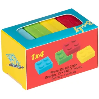 Wedo Radiergummi Bricky 4 St. farbsortiert