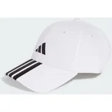 adidas 3-Streifen New Logo Baseball Kappe White / Black Teens