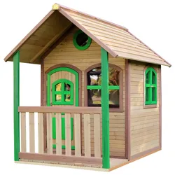 Spielhaus, Braun, Grün, Holz, 137x178x191 cm, Fsc, EN 71, Spielzeug, Kinderspielzeug, Spielzeug für Draußen