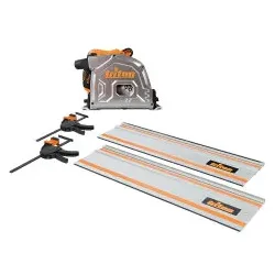 triton Tauchsäge 1400 Watt mit Führungsschiene und Zubehör TTS185KIT TTS1400
