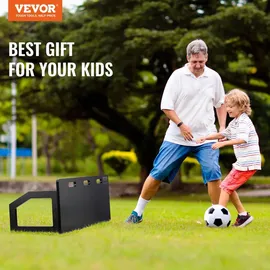 Vevor Fußball Rebound Board, Tragbares Prellwand Brett 100 x 40 cm, Rebounder Wand-Rebound-Ausrüstung, Kinder & Jugendliche, Doppel-Winkel-Board Rebounder Kicker für Fußball Training Schwarz
