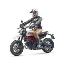 BRUDER 63051 Scrambler Ducati Desert Sled mit Fahrer