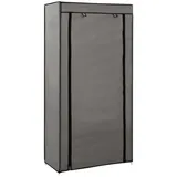 furnicato Schuhschrank mit Abdeckung Grau 58 x 28 x 106 cm Stoff (1-St) - 2 Jahre Gewährleistung - mind. 14 Tage Rückgaberecht - Grau