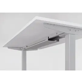 Hammerbacher Winkelschreibtisch XDSMW Nussbaum / Silber