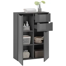 Ibiza Midischrank 80 x 110 x 30 cm Schwarz