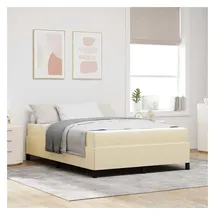 vidaXL Boxspringbett 160 x 200 cm Creme