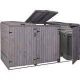 MCW Mülltonnenverkleidung H74 237 x 126 x 98 cm grau