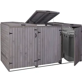 MCW Mülltonnenverkleidung H74 237 x 126 x 98 cm grau