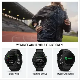 Garmin Forerunner 255 Music 46 mm schwarz