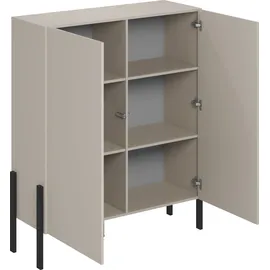 INOSIGN »Jukon, Breite 110 cm, moderne grifflose Hochschrank, 2Türen« Highboard mit viel Stauraum, push-to-open-Funktion