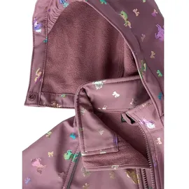 NAME IT Alfa08 Softshell Foil 1fo Overall - Grape Shake / Bow - 3 Jahre