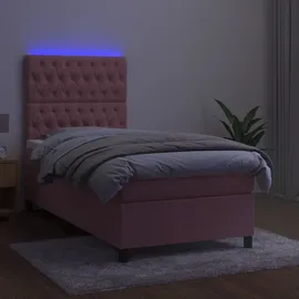 vidaXL Boxspringbett 100 x 200 cm Rosa