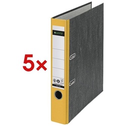 Leitz 5x Ordner »1050« gelb, 5.2x31.8x28.5 cm