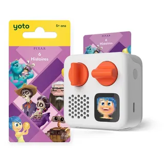 Yoto Mini Edition 2024 + 6 Geschichten, Geschichtenbox, Geschichtenerzähler mit Nachtlicht, Uhr, 5 französische Hörbücher für Kinder, Musikgeschichten, Bild zum Hören