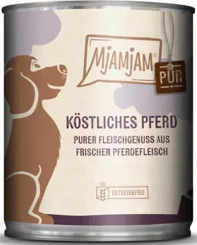 Hunde - Nassfutter MJAMJAM Dog Adult Pferd pur, 800 g