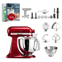 KitchenAid Artisan 5KSM175PS Liebesapfelrot Meatlover Set