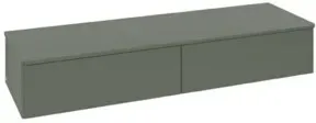 V&B Sideboard ohne Frontstruktur Antao 160x26,8x50cm, WBP w wal, lea gre. m Lac