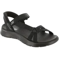 SKECHERS GO WALK FLEX SANDAL ILLUMINATE, Damen Sandale, Black,