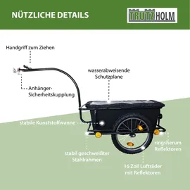 Trutzholm Fahrradlastenanhänger schwarz
